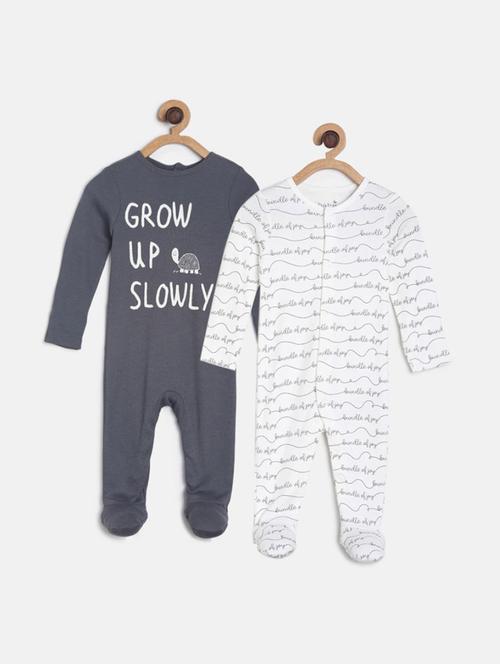 pack of 2 multi colored printed rompers - 21181568 - Very Small Image - 1