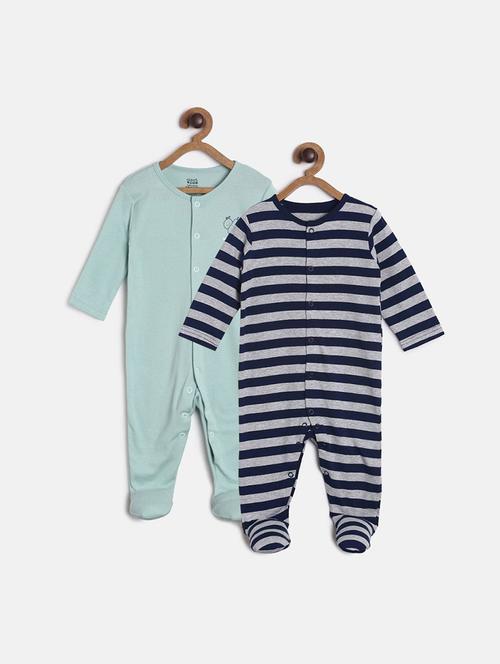 pack of 2 multi colored printed rompers - 21181576 - Very Small Image - 1