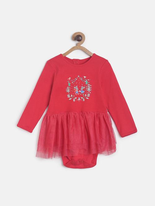 kids cotton printed romper - 21181602 - Very Small Image - 1