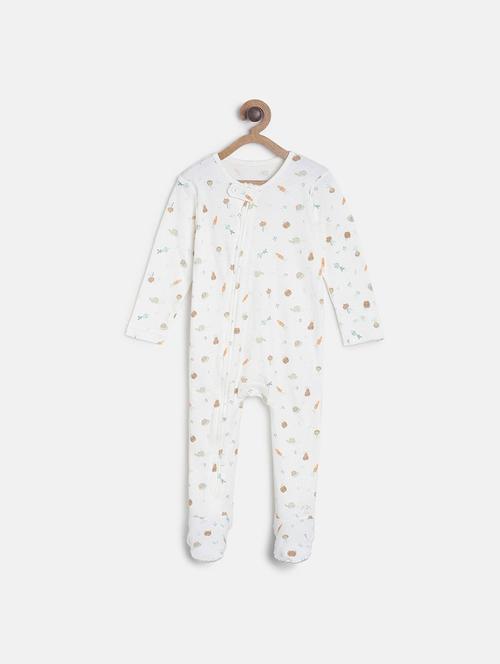 kids cotton printed romper - 21181611 - Very Small Image - 1