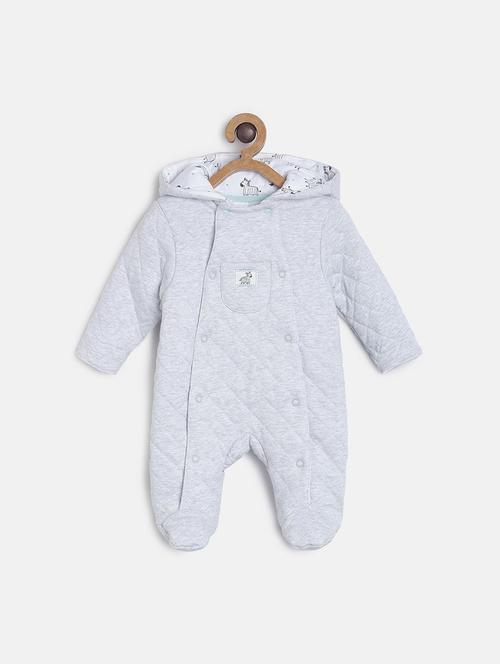 kids cotton solids romper - 21181614 - Very Small Image - 1