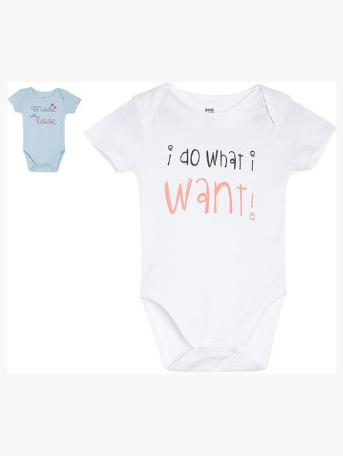 pack of 2 printed rompers - 21181657 - Very Small Image - 1