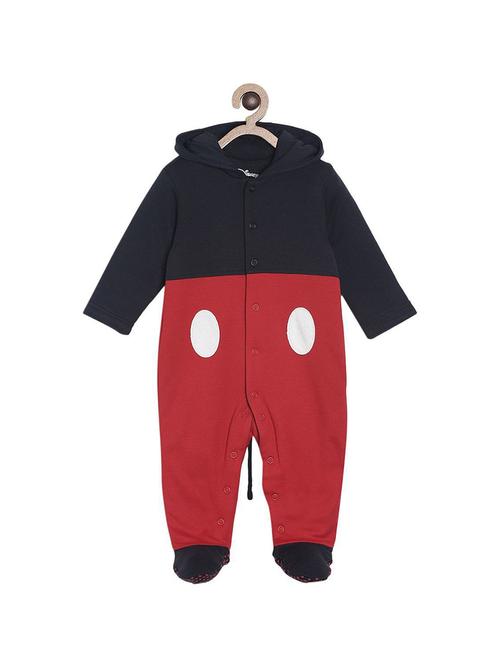 kids cotton colour block romper - 21181679 - Very Small Image - 1