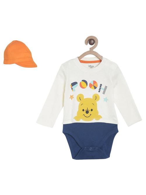 kids cotton printed romper with cap - 21181682 - Very Small Image - 1
