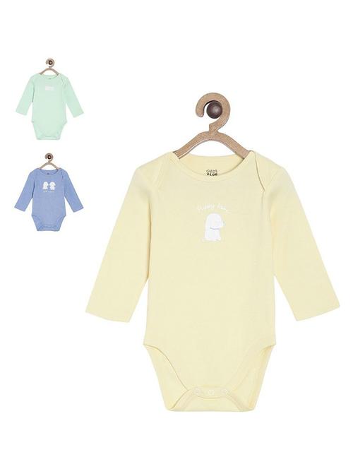 pack of 3 printed rompers - 21181692 - Very Small Image - 1