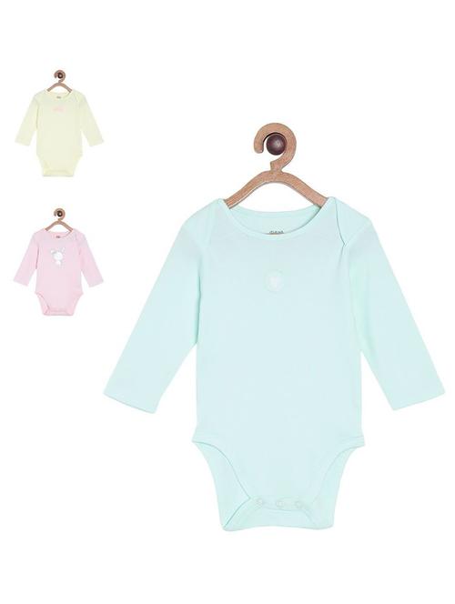 pack of 3 printed rompers - 21181695 - Very Small Image - 1