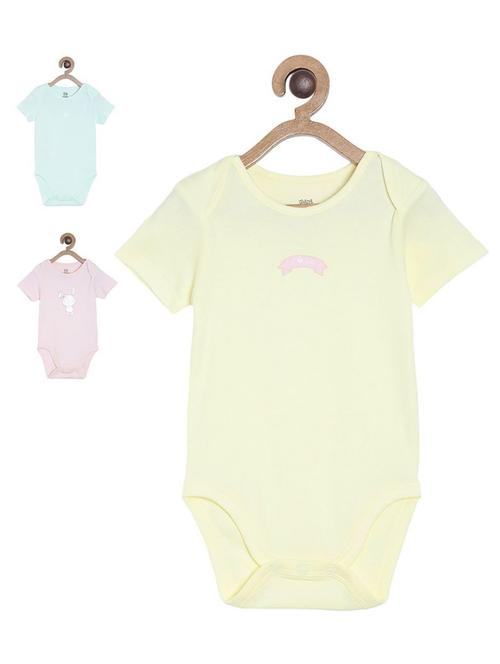 pack of 3 printed rompers - 21181696 - Very Small Image - 1