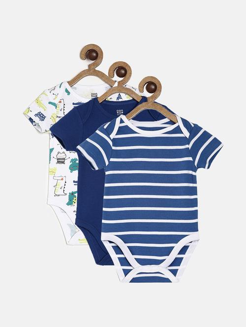 pack of 3 multi colored rompers - 21181752 - Very Small Image - 1