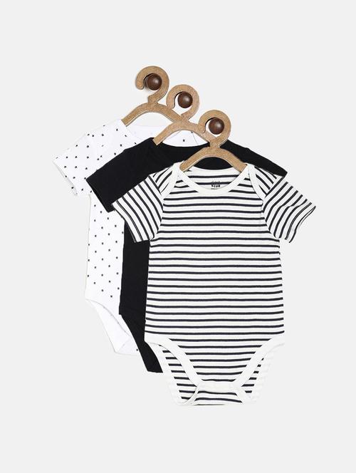 pack of 3 multi colored rompers - 21181754 - Very Small Image - 1