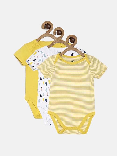pack of 3 multi colored rompers - 21181756 - Very Small Image - 1