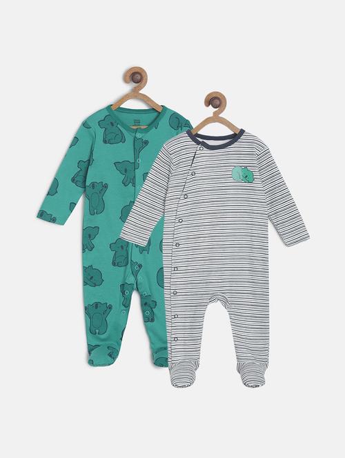pack of 2 multi colored cotton onesies - 21181758 - Very Small Image - 1