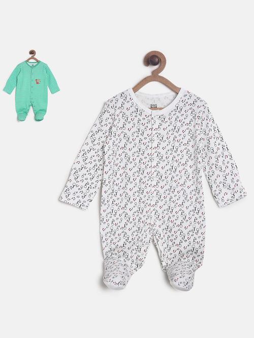 pack of 2 multi colored rompers - 21181776 - Very Small Image - 1