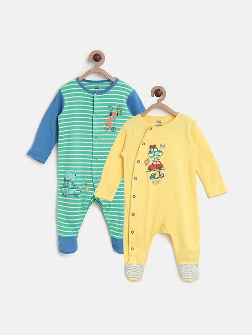 pack of 2 multi colored romper - 21181816 - Very Small Image - 1