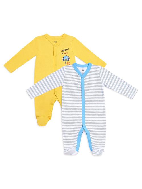 pack of 2 multi colored cotton onesies - 21181921 - Very Small Image - 1