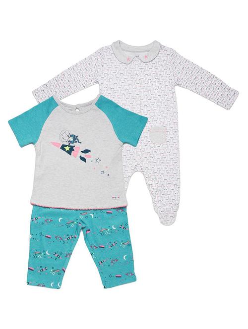 infant printed romper with shorts sets - 21181941 - Very Small Image - 1