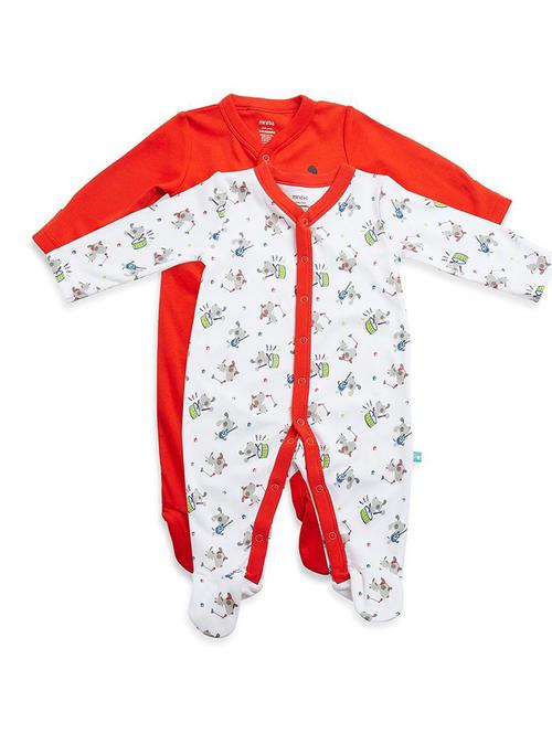 pack of 2 multi colored rompers - 21181997 - Very Small Image - 1