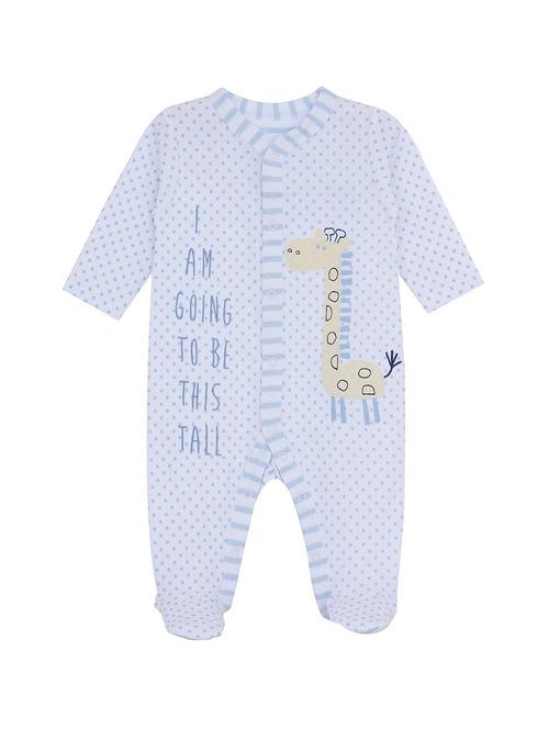 kids white printed casual romper - 21182011 - Very Small Image - 1