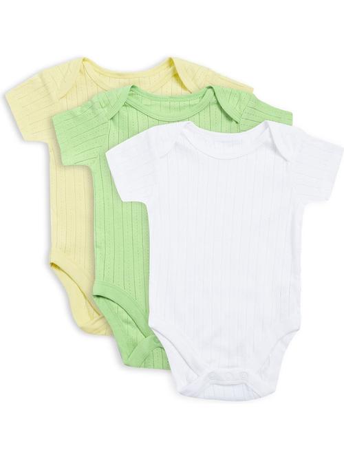 pack of 3 multi coloured cotton romper - 21182100 - Very Small Image - 1
