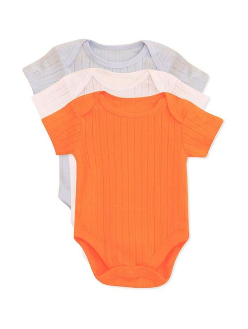 pack of 3 multi coloured cotton romper - 21182102 - Very Small Image - 1