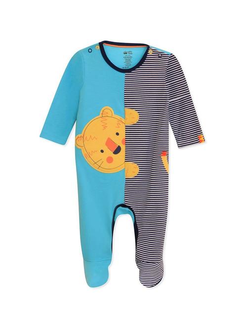 blue printed cotton onesie - 21182126 - Very Small Image - 1