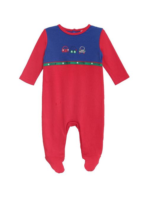 red printed cotton onesie - 21182147 - Very Small Image - 1