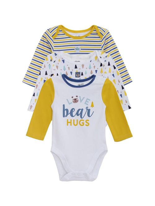 pack of 3 multi colored cotton romper - 21182168 - Very Small Image - 1