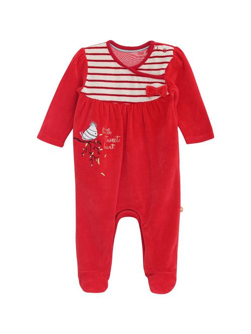 red printed cotton onesie - 21182172 - Very Small Image - 1