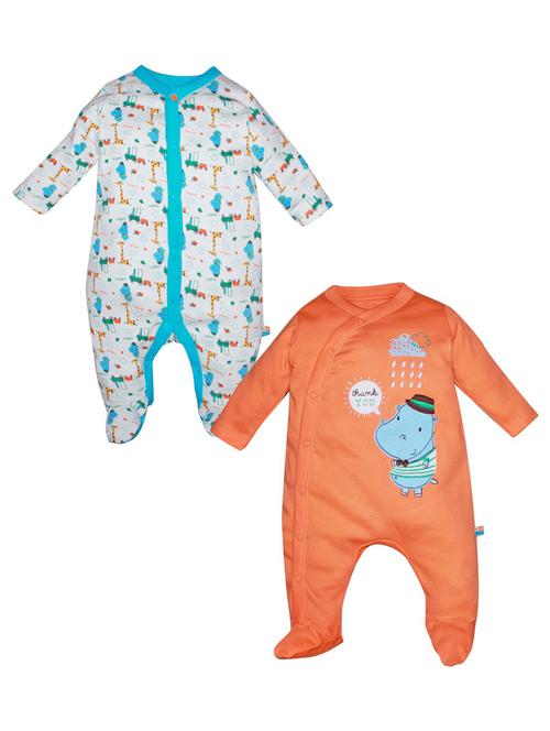 pack of 2 multi colored cotton onesie - 21182213 - Very Small Image - 1