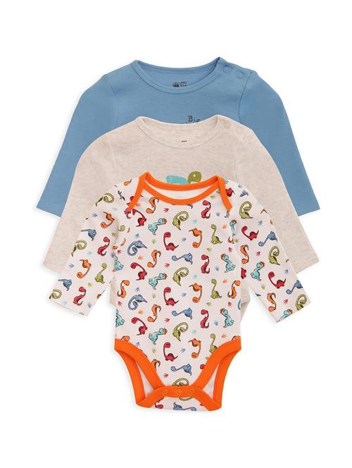pack of 3 multi colored rompers - 21182227 - Very Small Image - 1