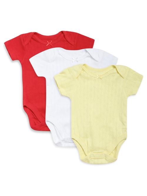 pack of 3 multi colored rompers - 21182254 - Very Small Image - 1