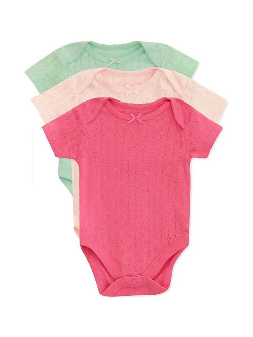 pack of 3 multi colored printed rompers - 21182256 - Very Small Image - 1