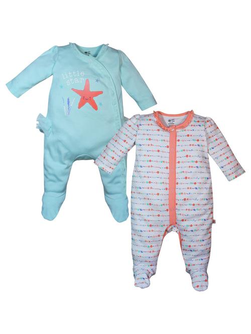 pack of 2 cotton romper - 21182260 - Very Small Image - 1