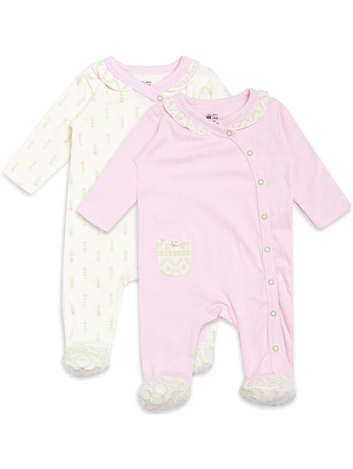 pack of 2 cotton romper - 21182393 - Very Small Image - 1