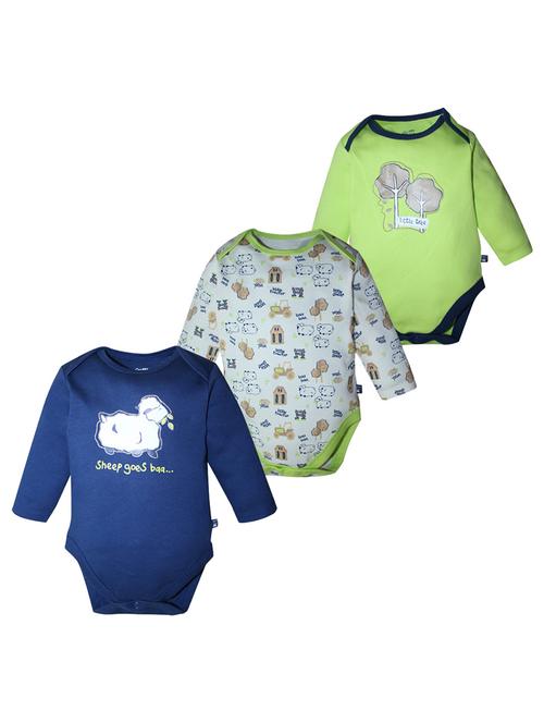 pack of 3 cotton romper - 21182449 - Very Small Image - 1