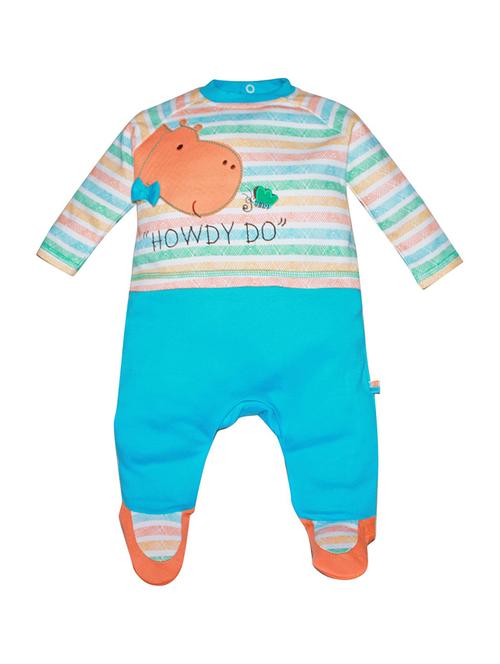 kids round neck printed romper - 21182491 - Very Small Image - 1