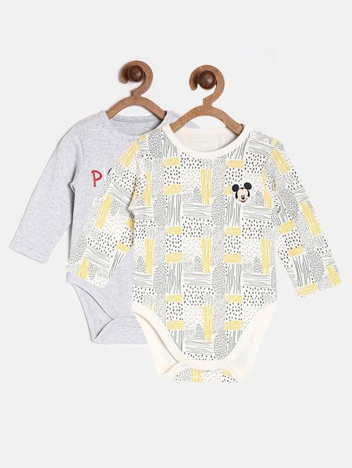 pack of 2 multi coloured printed romper - 21182573 - Very Small Image - 1