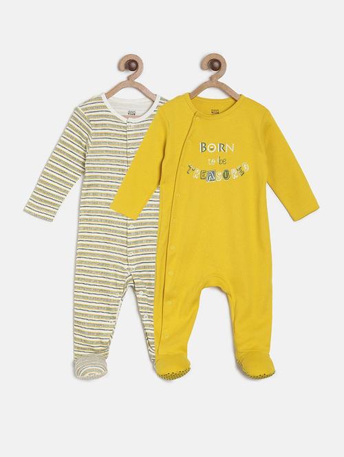 pack of 2 multi coloured printed onesies - 21182591 - Very Small Image - 1