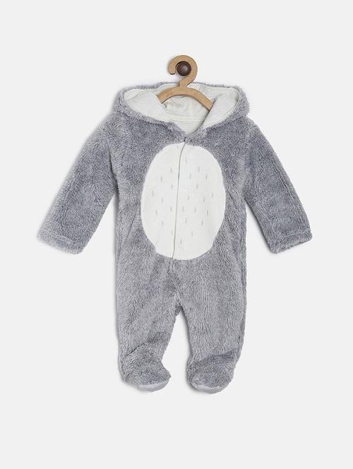grey printed cotton onesie - 21182608 - Very Small Image - 1