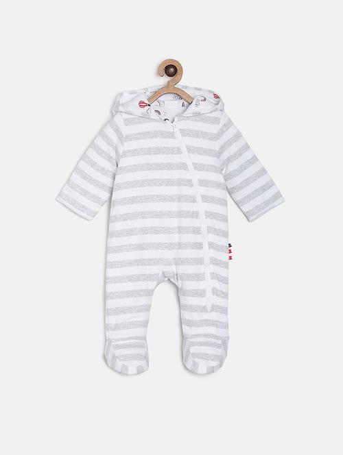 grey printed cotton onesie - 21182646 - Very Small Image - 1