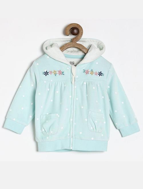light blue cotton blend regular jacket - 21182767 - Very Small Image - 1