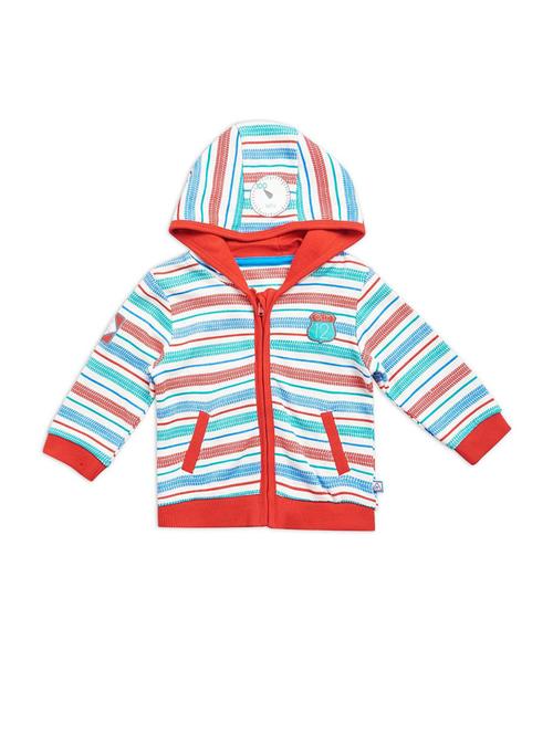 mullti color hooded neck long sleeves jacket - 21182781 - Very Small Image - 1