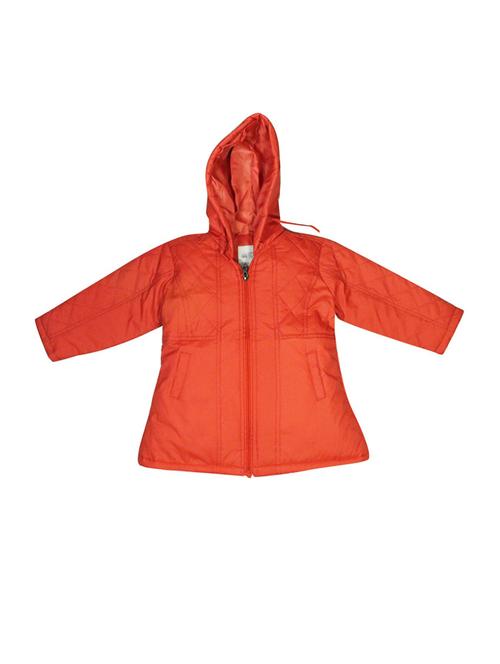 orange solids long sleeves quilted jackets - 21182846 - Very Small Image - 1