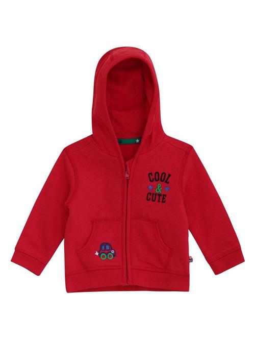 red hooded neck long sleeves jackets - 21182892 - Very Small Image - 1