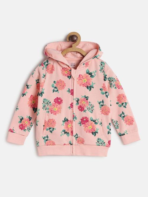 peach hooded neck long sleeves jackets - 21182929 - Very Small Image - 1
