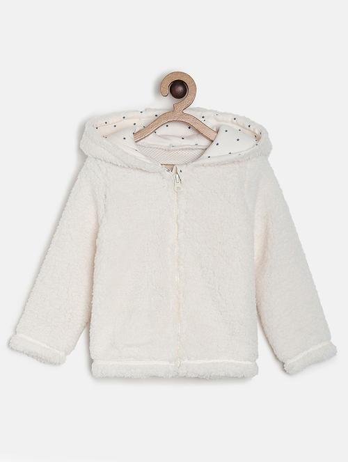 off white polyester regular jackets & coat - 21183085 - Very Small Image - 1