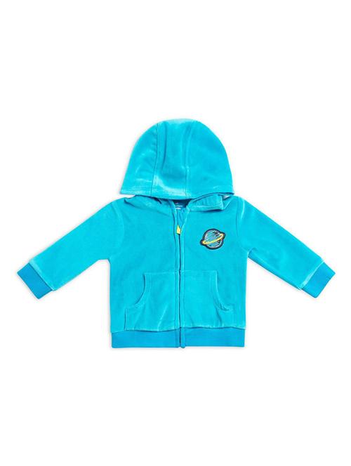 turquoise cotton blend regular jackets & coat - 21183130 - Very Small Image - 1