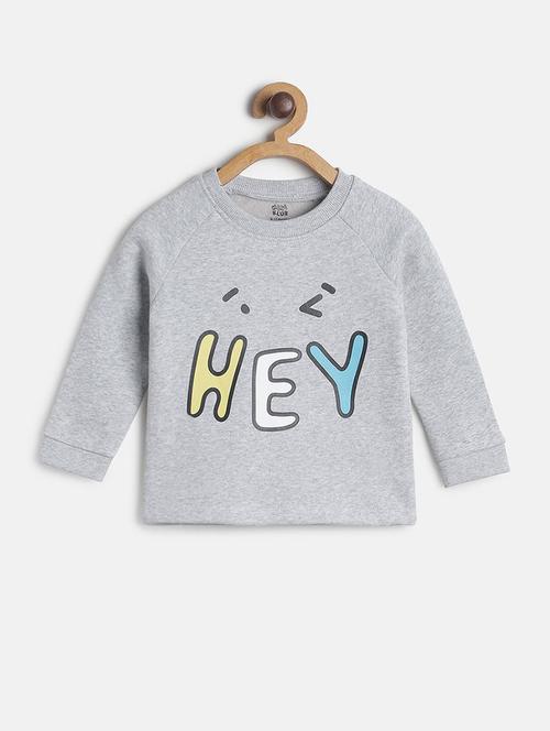 kids front print round neck sweatshirt - 21183333 - Very Small Image - 1
