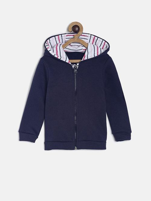 boys solid zipper hooded sweatshirt - 21183352 - Very Small Image - 1