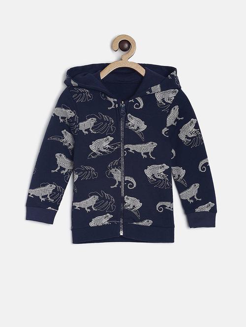 boys printed zipper hooded sweatshirt - 21183357 - Very Small Image - 1