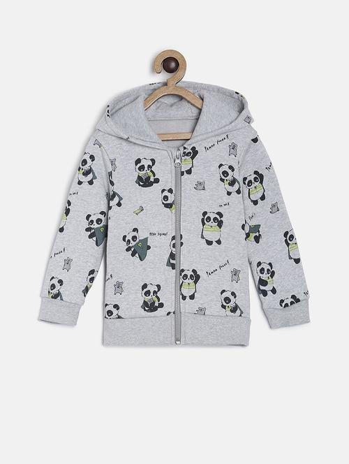 grey cotton all over print sweatshirt - 21183372 - Very Small Image - 1